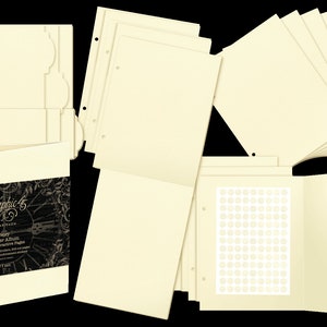 Graphic 45 - BINDER Album - Ivory with Interactive Pages Scrapbook Mixed Media