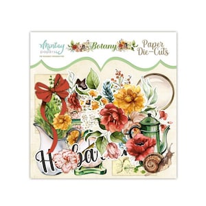 Botany Paper Die cuts - Mintay Papers - 53 pieces Ephemera Scrapbook Journal Planner Nature Garden