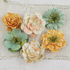 Prima Flowers - Vinetta Song Bird - 6 pieces Floral Embellishment #555559