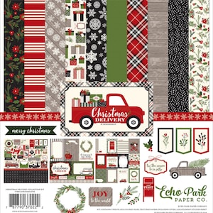 Echo Park Paper "Christmas Delivery" 12x12 Collection Kit Scrapbook Paper & Stickers Winter Joy Family