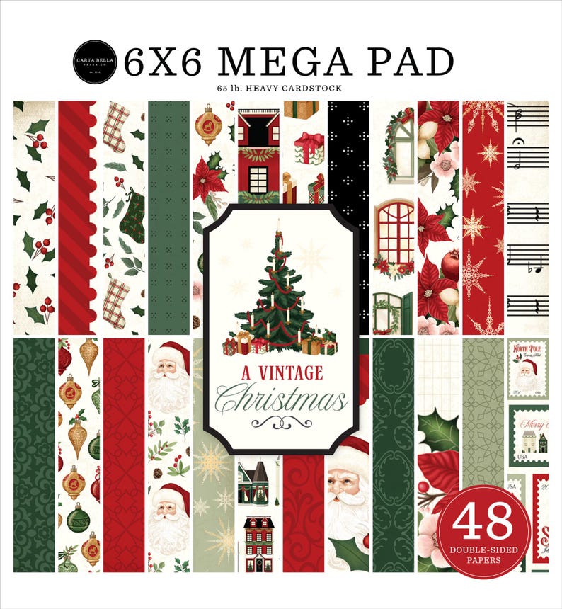 Carta Bella - CHRISTMAS IN THE CITY - 6x6 Mega Paper Pad - 810192595570