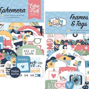 Echo Park - Our Story Matters (2 packs) Ephemera Die Cuts + Frames & Tags 68 pieces Family Love Home Scrapbook Cards Journal