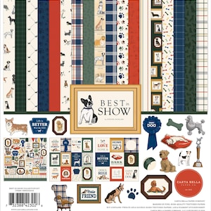 Carta Bella - Best In Town 12x12 Collection Kit Scrapbook Papers + Stickers Dog Show