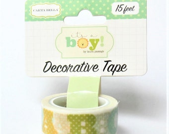 Carta Bella Baby ABC123 Decorative Tape 15 Feet Echo Park Washi Scrapbook Planner Album Wall Art Card Making