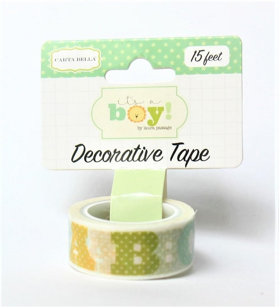 Echo Park SNOWFLAKES Decorative Tape /"I Love Winter/" 15 Feet Washi Planner Tags