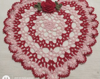 Valentine's/Mother's day/ holiday gift crocheted doily by Aeshagirl