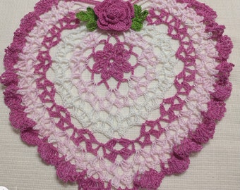 Valentine's/Mother's day/ holiday gift crocheted doily by Aeshagirl