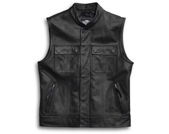 Gilet in pelle Foster da uomo Harley-Davidson® Motorcycle Club Biker 98090-15VM