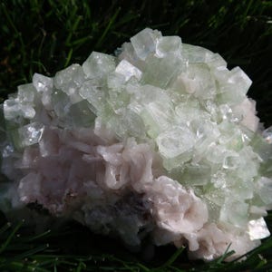 Insane Green Apophyllite & Heulandite with Rainbows