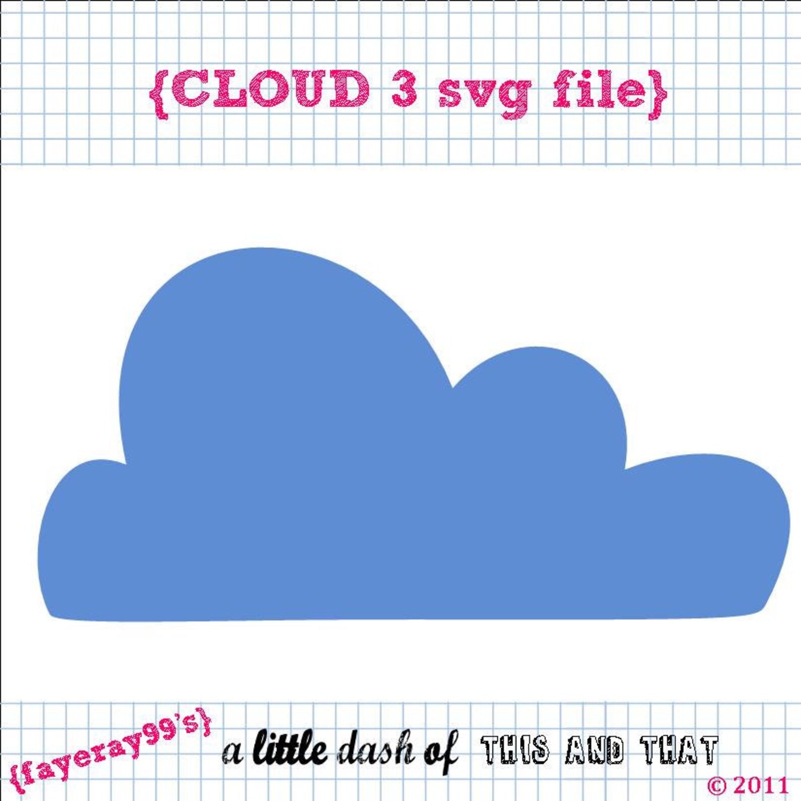 6 Cloud SVG DXF Set - Etsy