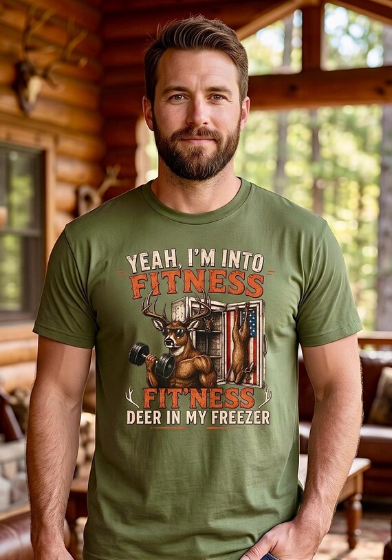 Whitetail Fitness Deer In My Freezer Shirt, Funny Deer Hunting Tee additional view 3