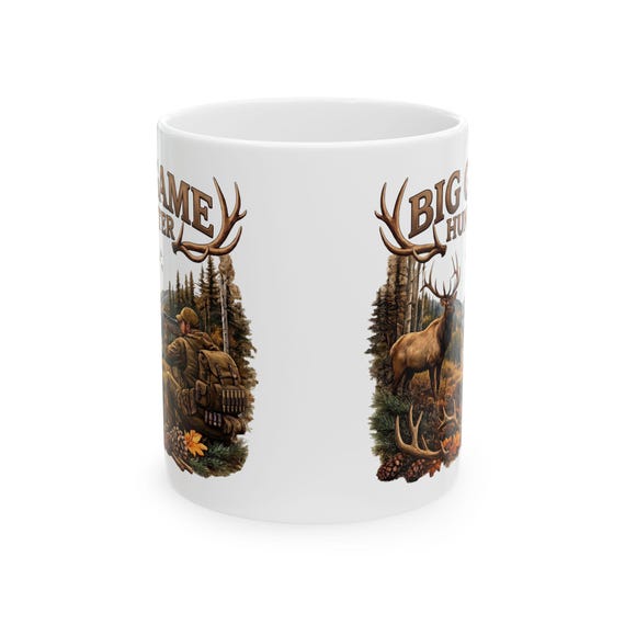 Elk Hunting Mug, Big Game Hunter Coffee Cup additional view 10
