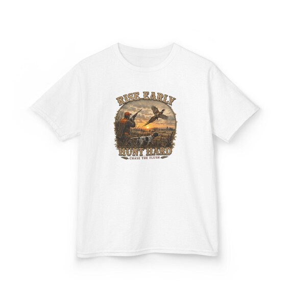 Rise Early Hunt Hard Kids Shirt pheasant hunting additional view 10