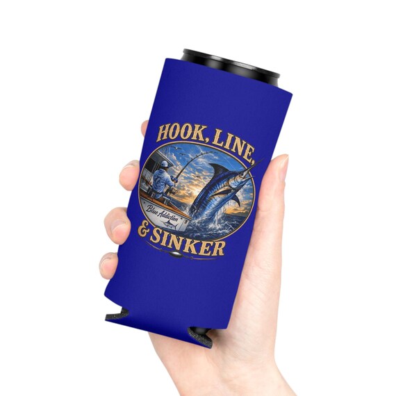 Fishing koozie, Marlin Deep Sea Fishing Koozie additional view 6