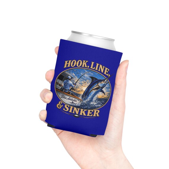 Fishing koozie, Marlin Deep Sea Fishing Koozie additional view 5