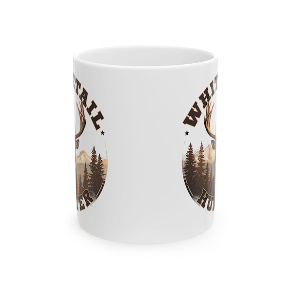 Whitetail Deer Hunter Mug, Deer Hunter Coffee Cup additional view 10