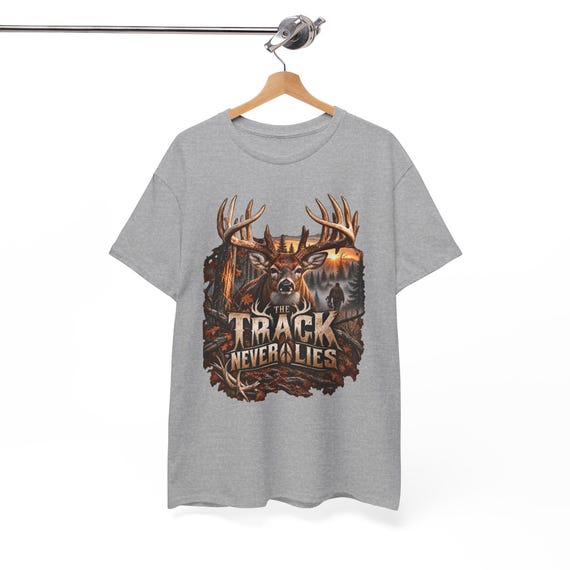 The Track Never Lies Whitetail Buck Hunter Tee blood tracker additional view 10
