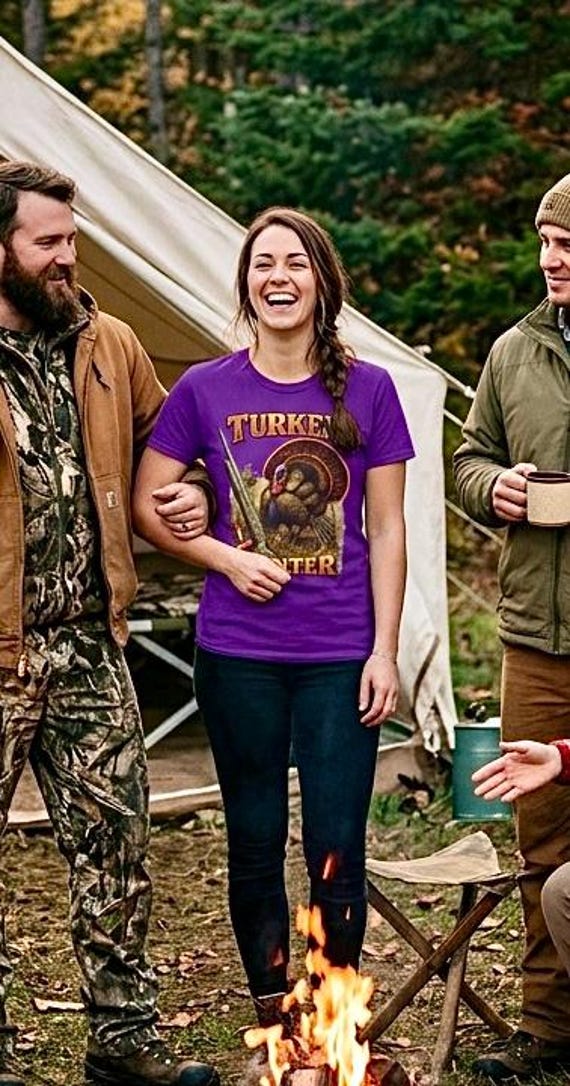 Vintage Wild Turkey Hunter Graphic T-Shirt additional view 8
