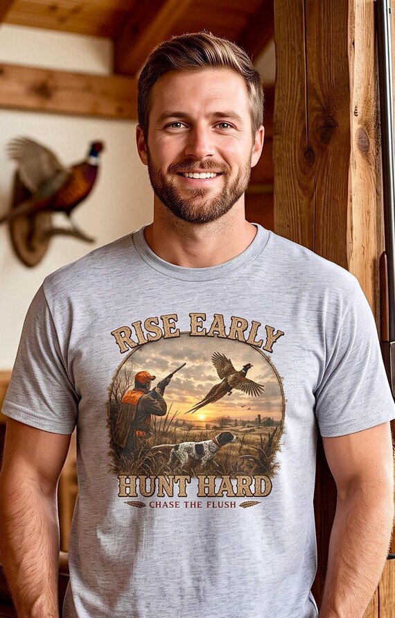 Pheasant Hunting Shirt for Men, Upland Bird Hunter Gift additional view 2