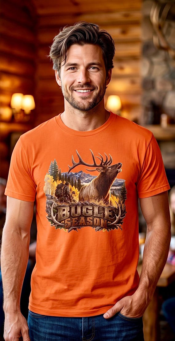 Bugle Season Elk Hunter Shirt Rocky Mountain bull elk additional view 4