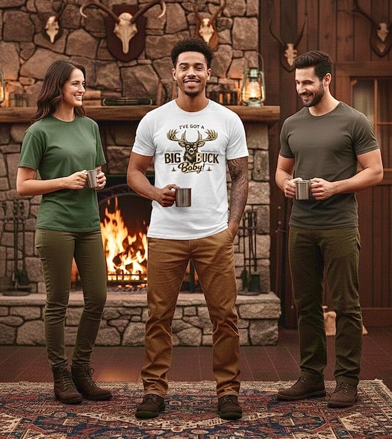 I've Got A Big Buck Baby T-Shirt, Funny Deer Hunting Graphic Tee additional view 9