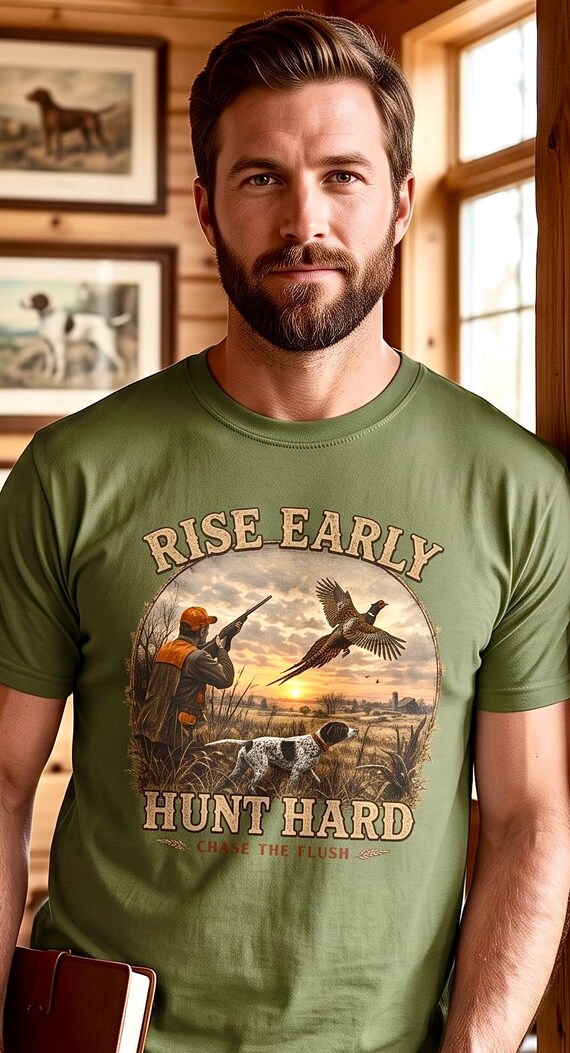 Pheasant Hunting Shirt for Men, Upland Bird Hunter Gift additional view 6