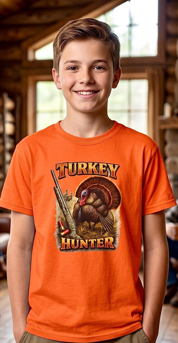 Turkey Hunter Kids Shirt vintage gobbler additional view 3