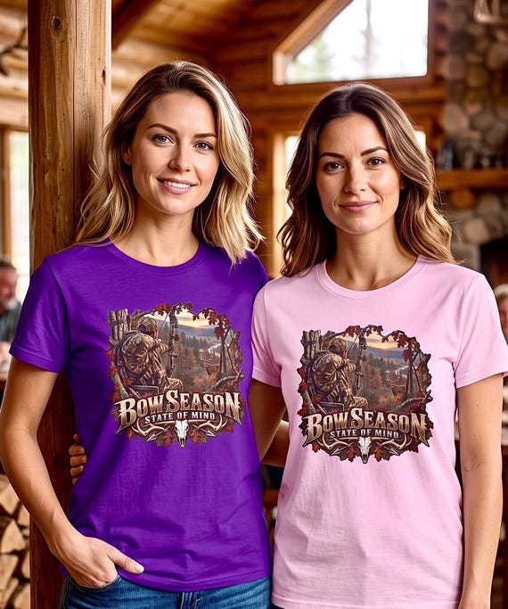 Bow Season State of Mind Tee whitetail deer bow hunter additional view 10