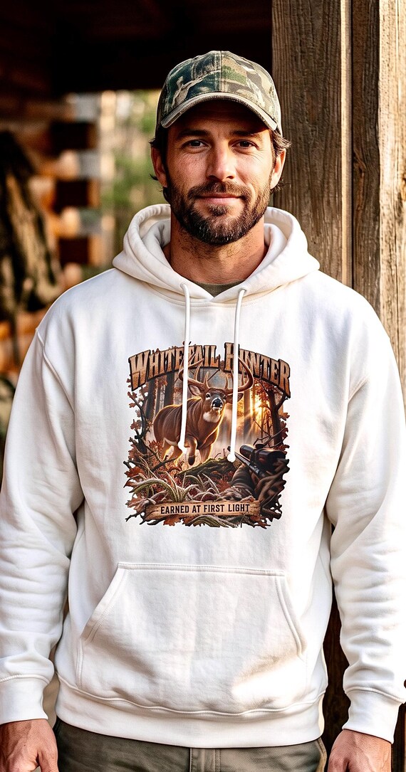 Whitetail Deer Hunter Earned At First Light Hoodie additional view 9