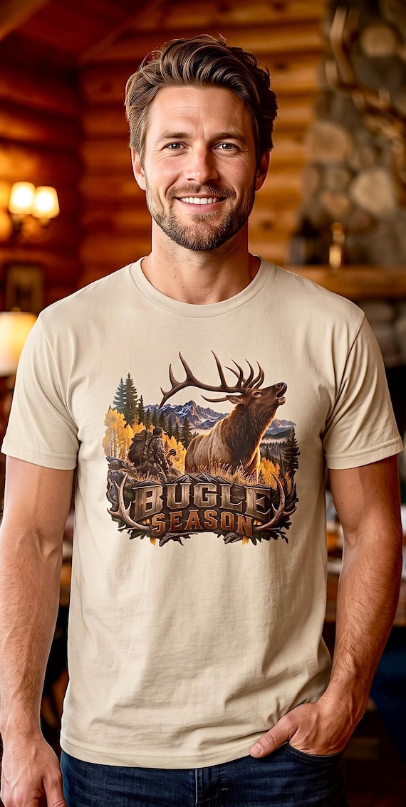 Bugle Season Elk Hunter Shirt Rocky Mountain bull elk additional view 2
