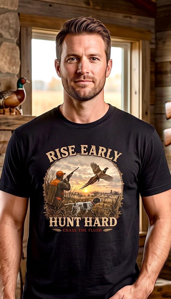 Pheasant Hunting Shirt for Men, Upland Bird Hunter Gift additional view 3