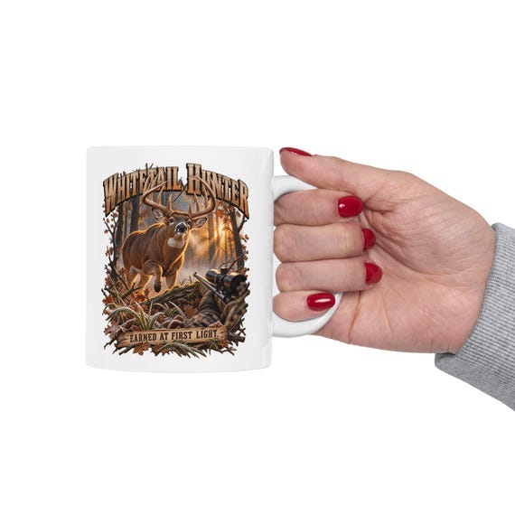 Whitetail Deer Hunter Earned At First Light Mug additional view 9