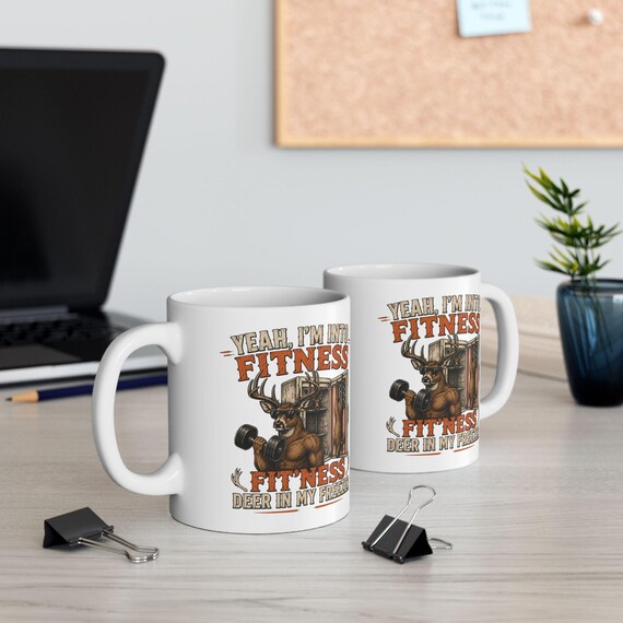 Funny Hunting Mug, Deer In My Freezer Coffee Cup additional view 2