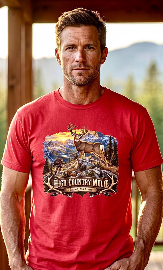High Country Mulie Tee mule deer hunter backcountry additional view 8