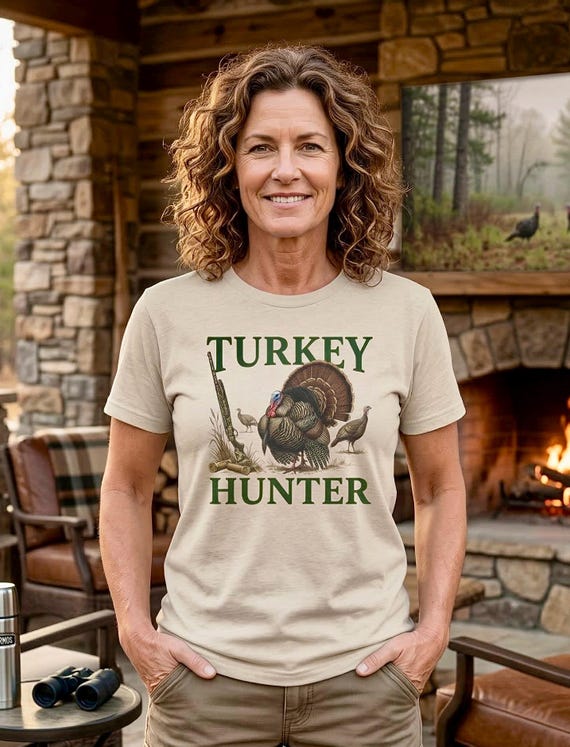 Turkey Hunter Shirt, Vintage Wild Turkey Graphic Tee additional view 8