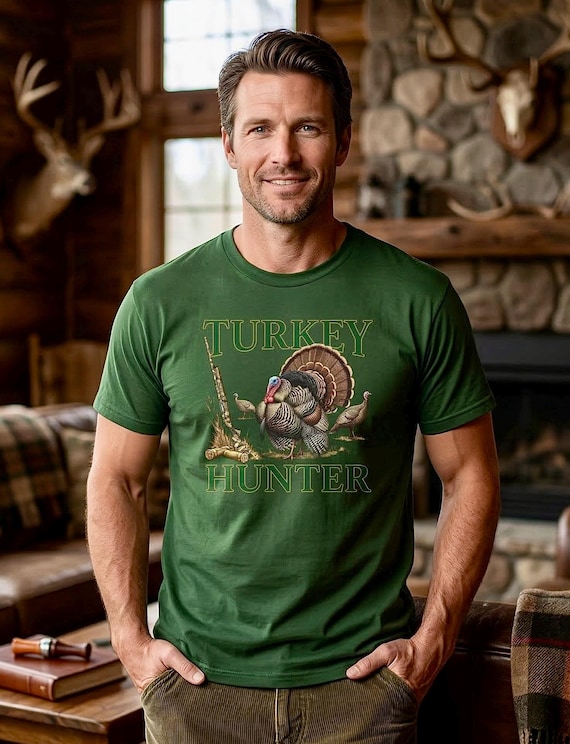 Turkey Hunter Shirt, Vintage Wild Turkey Graphic Tee additional view 4