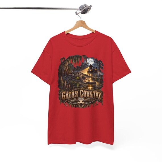 Gator Country Alligator Hunting Tee swamp hunter additional view 10
