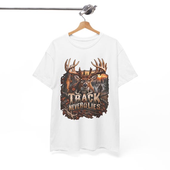 The Track Never Lies Whitetail Buck Hunter Tee blood tracker additional view 8