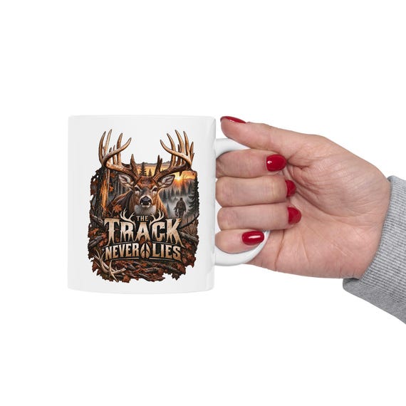 The Track Never Lies Bow Hunter Mug blood tracker additional view 9