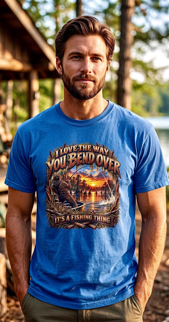 I Love The Way You Bend Over Fishing Tee funny fisherman shirt additional view 9