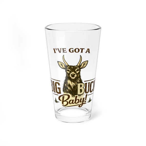 Funny Spike - Ive Got a Big Buck Baby Mixing Glass, 16oz additional view 2