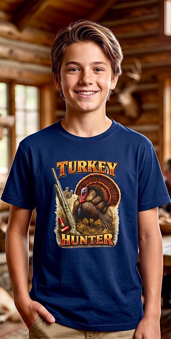 Turkey Hunter Kids Shirt vintage gobbler additional view 5