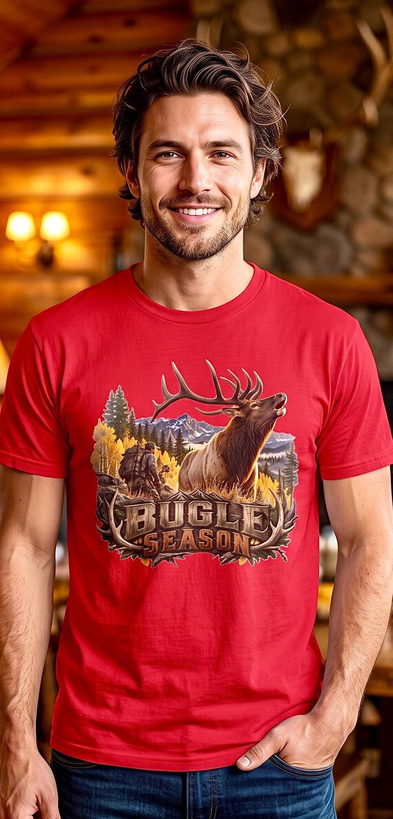 Bugle Season Elk Hunter Shirt Rocky Mountain bull elk additional view 8