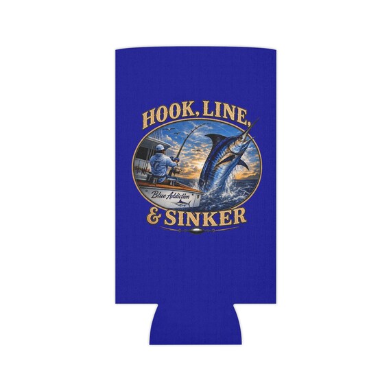 Fishing koozie, Marlin Deep Sea Fishing Koozie additional view 8