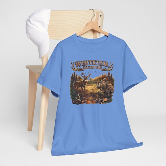 Whitetail Hunter Shirt, Whitetail Deer Hunting Graphic Tee additional view 9