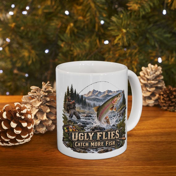 Ugly Flies Catch More Fish Mug additional view 7