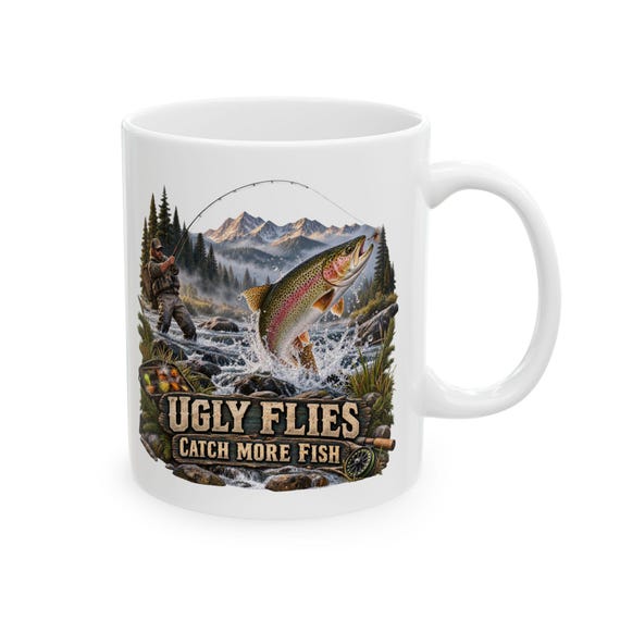 Ugly Flies Catch More Fish Mug additional view 4