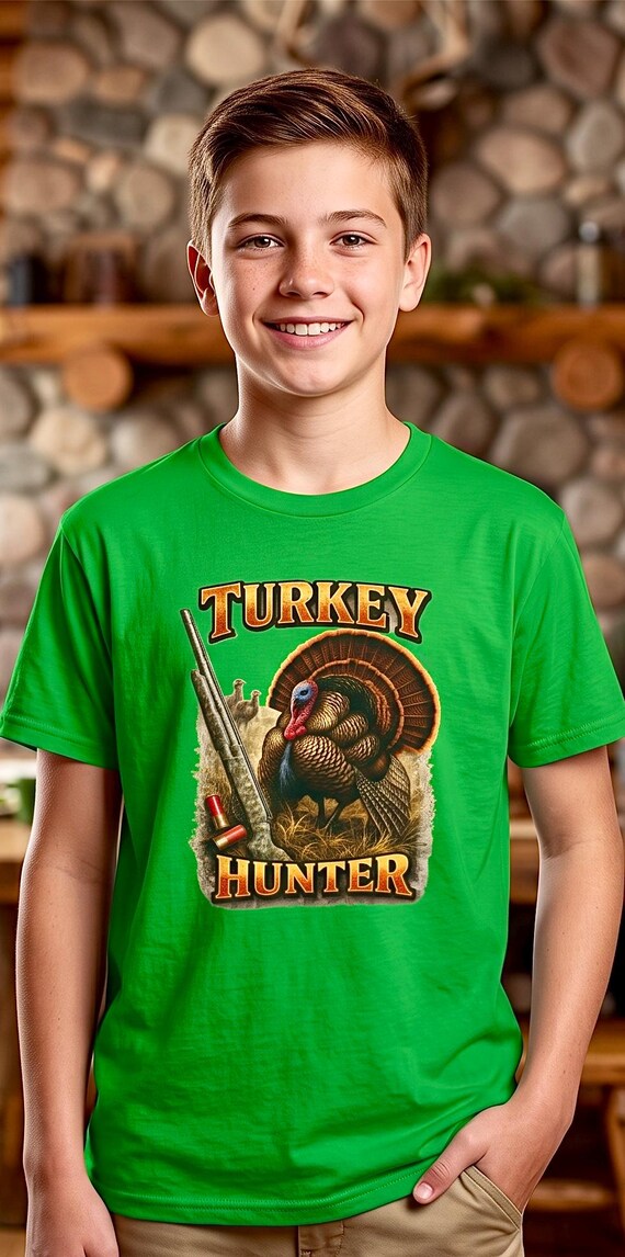 Turkey Hunter Kids Shirt vintage gobbler additional view 6