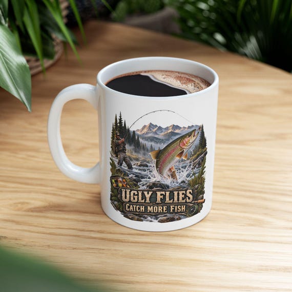 Ugly Flies Catch More Fish Mug additional view 3
