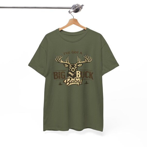 I've Got A Big Buck Baby T-Shirt, Funny Deer Hunting Graphic Tee additional view 4